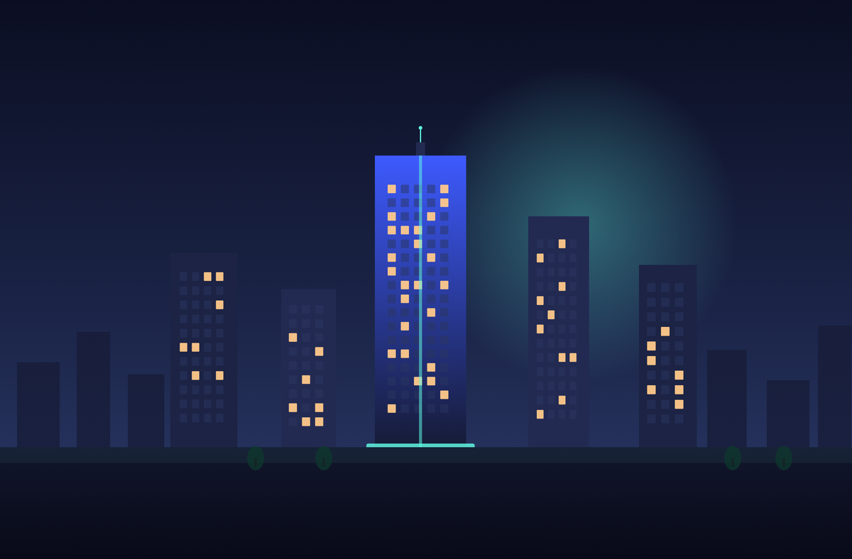 Orthoplus headquarters — corporate skyline